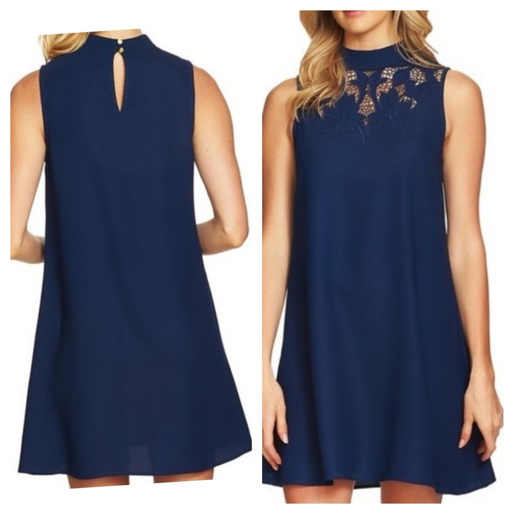 NWOT - CeCe Ava Embroidered Sleeveless Shift Dress